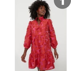 Stylish Red and Pink Dress